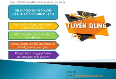 Tuyển nhân viên sale Nam Khang